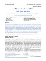 miR-21: a small multi-faceted RNA