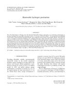 Renewable hydrogen production
