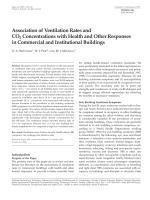 Association of Ventilation Rates and CO2 Concentrations with Health and Other Responses in Commercial and Institutional Buildings