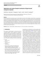 Application and carbon footprint evaluation of lignin-based composite materials