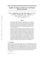 SnapKV: LLM Knows What You are Looking for Before Generation