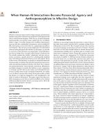 When Human-AI Interactions Become Parasocial: Agency and Anthropomorphism in Affective Design