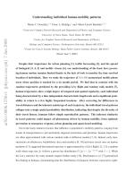 Understanding individual human mobility patterns