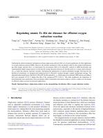 Regulating atomic Fe–Rh site distance for efficient oxygen reduction reaction