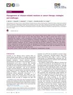 Management of infusion-related reactions in cancer therapy: strategies and challenges