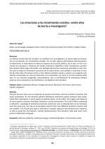 Las emociones y los movimientos sociales: veinte años de teoría e investigación