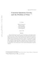 Canonical Quantum Gravity and the Problem of Time