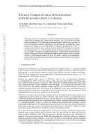 NEURAL COMBINATORIAL OPTIMIZATION WITH REINFORCEMENT LEARNING