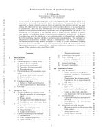Random-matrix theory of quantum transport