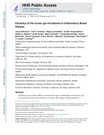 Dynamics of the human gut microbiome in Inflammatory Bowel Disease