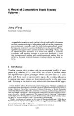 A Model of Competitive Stock Trading Volume