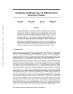 Elucidating the Design Space of Diffusion-Based Generative Models