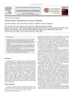 Pharmacologic Management of Type 2 Diabetes