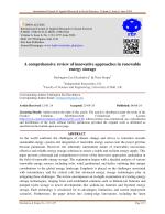 A comprehensive review of innovative approaches in renewable energy storage