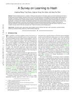 A Survey on Learning to Hash