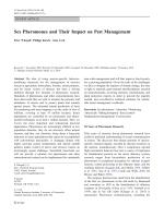 Sex Pheromones and Their Impact on Pest Management