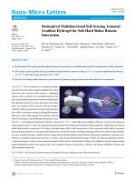 Bioinspired Multifunctional Self-Sensing Actuated Gradient Hydrogel for Soft-Hard Robot Remote Interaction