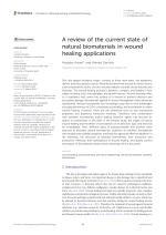 A review of the current state of natural biomaterials in wound healing applications