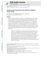 Genetic studies of body mass index yield new insights for obesity biology
