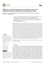 Properties and Characterization of Sunflower Seeds from Different Varieties of Edible and Oil Sunflower Seeds