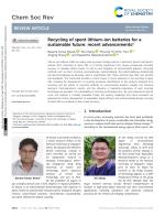 Recycling of spent lithium-ion batteries for a sustainable future: recent advancements