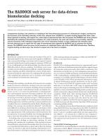 The HADDOCK web server for data-driven biomolecular docking