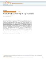 Permafrost is warming at a global scale