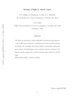 Storage of light in atomic vapor