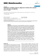 MUSCLE: a multiple sequence alignment method with reduced time and space complexity