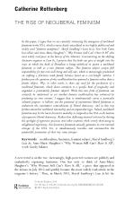 THE RISE OF NEOLIBERAL FEMINISM