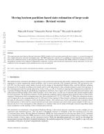 Moving horizon partition-based state estimation of large-scale systems - Revised version