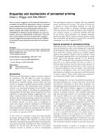 Properties and mechanisms of perceptual priming