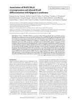 Association of BAFF/BLyS overexpression and altered B cell differentiation with Sjögren’s syndrome