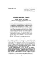 Zero-Knowledge Proofs of Identity