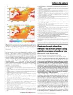 Feature-based attention influences motion processing gain in macaque visual cortex