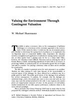 Valuing the Environment Through Contingent Valuation