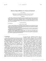 Review of Drag Coefficients over Oceans and Continents