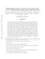FIRST YEAR WILKINSON MICROWAVE ANISOTROPY PROBE (WMAP1) OBSERVATIONS: IMPLICATIONS FOR INFLATION