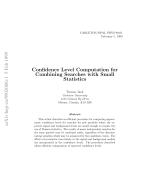 Confidence Level Computation for Combining Searches with Small Statistics
