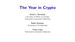 The Year in Crypto