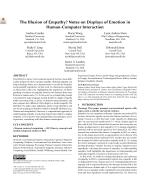 The Illusion of Empathy? Notes on Displays of Emotion in Human-Computer Interaction