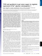 T1R3 and gustducin in gut sense sugars to regulate expression of Na+ -glucose cotransporter 1