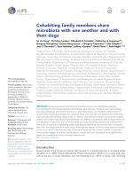 Cohabiting family members share microbiota with one another and with their dogs