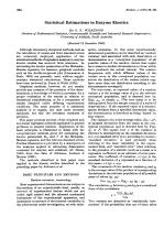 Statistical Estimations in Enzyme Kinetics
