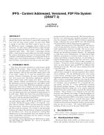 IPFS - Content Addressed, Versioned, P2P File System (DRAFT 3)