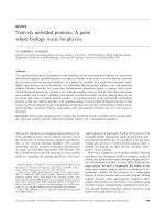 Natively unfolded proteins: A point where biology waits for physics