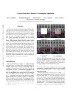 Context Encoders: Feature Learning by Inpainting