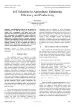 IoT Solutions in Agriculture: Enhancing Efficiency and Productivity