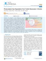 Photocatalytic Dye Degradation from Textile Wastewater: A Review