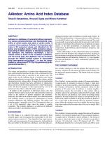 AAindex: Amino Acid Index Database